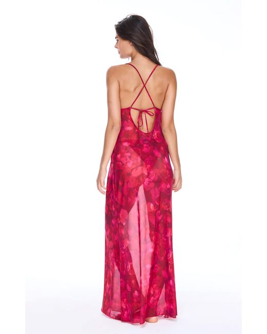 Sunkissed Red Beach To Bar Dress