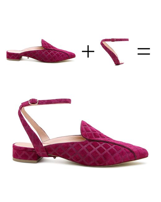 Alterre Purple Malbec Puff Marilyn Pointed Loafer