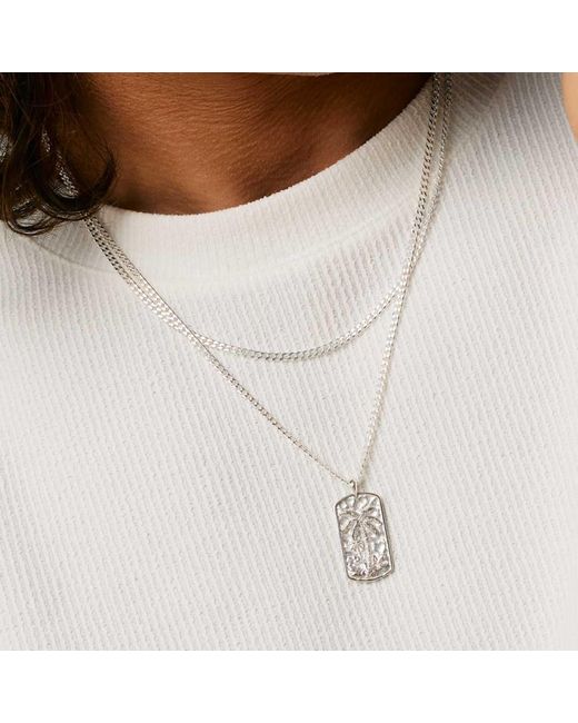 Charlotte's Web Jewellery Metallic Oasis Palm Necklace for men