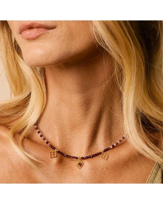 Charlotte's Web Jewellery Brown Marrakesh Sunrise Beaded Necklace