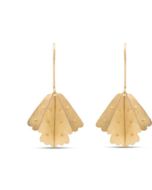 Meraki by Rashmi Bajaj Metallic Nightwing Plated Dangle Earrings