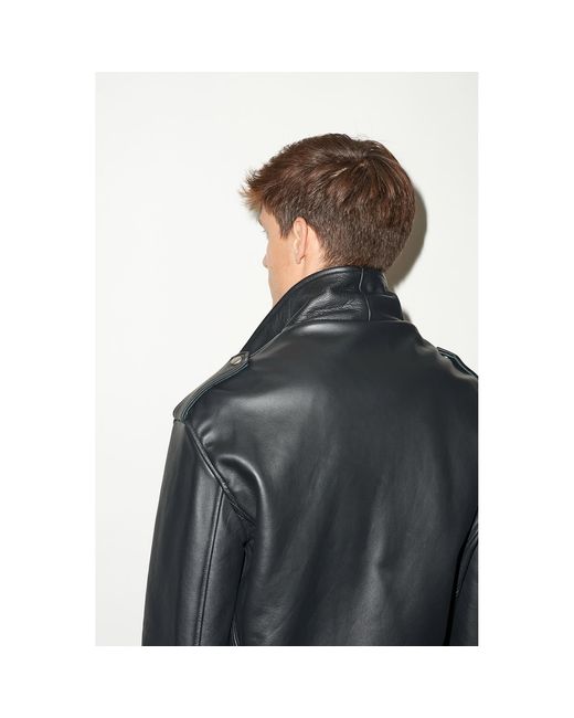 Hegarty Black Leather Biker Jacket