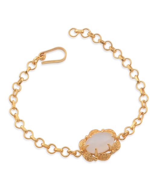 Emma Chapman Jewels White Tashi Moonstone Bracelet