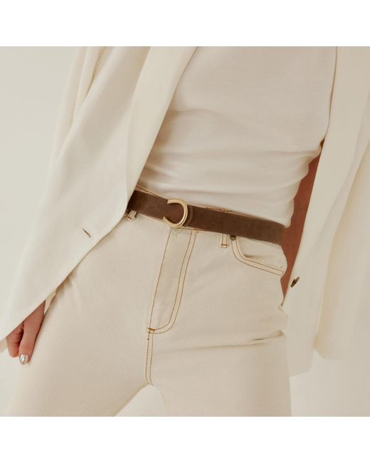 Colección Tansu Brown Anthea Leather Belt