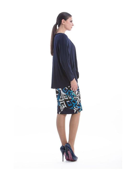 Conquista Blue Long Sleeve Cardigan With Pockets