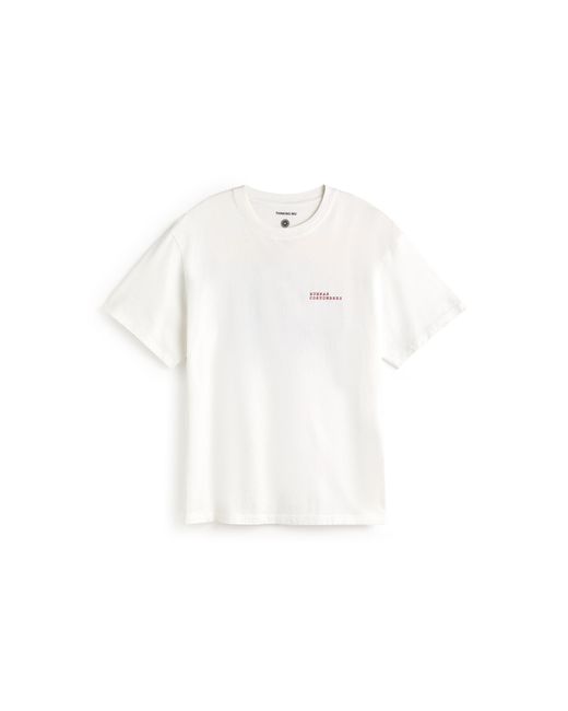 Thinking Mu White Costumbres Aaron T-Shirt for men