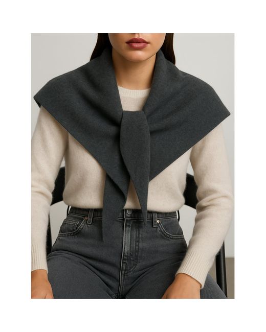 2KStyle Green Suzie Wool-Blend Triangular Knit Scarf