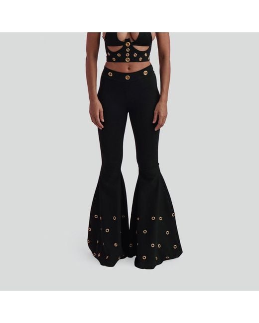 Maui X Lolita Blue Channing Stretch Bell-Bottom Pants