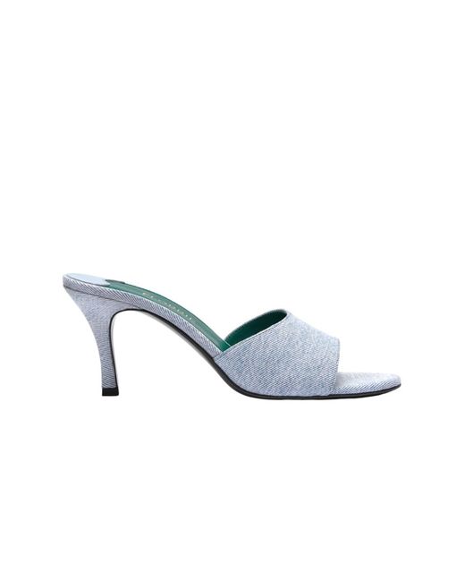 Florrie Blue Lucia 75Mm Denim Mule Vintage Jeans