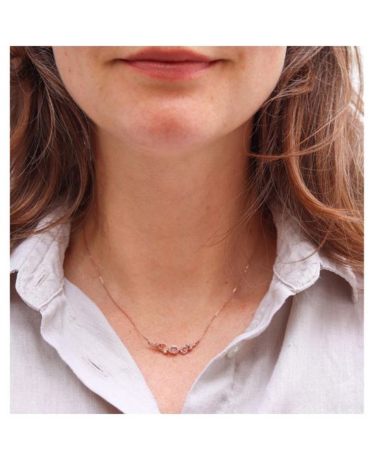Lee Renee Metallic Poppy & Poppy Seedpod Necklace
