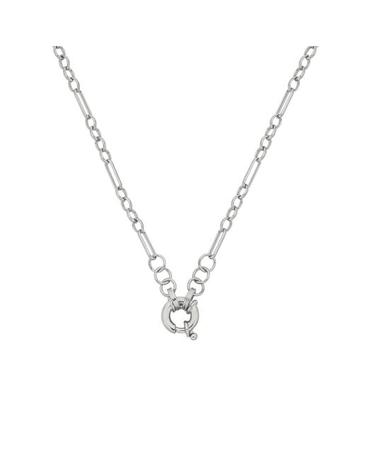 Zoe & Morgan Metallic Figaro Chain