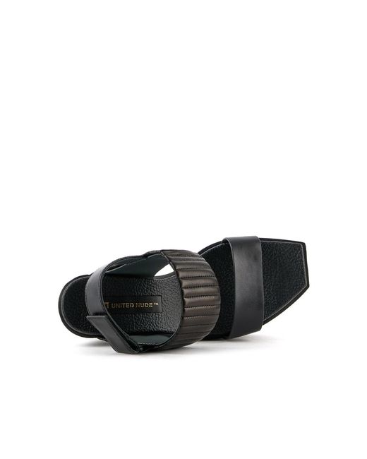 United Nude Black Delta Wedge Puffier
