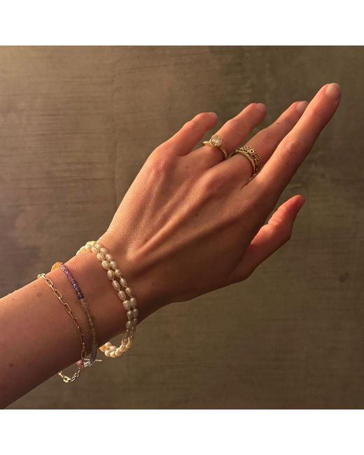 Herself Collections Metallic Fairmined Bleeker Street Chain Bracelet