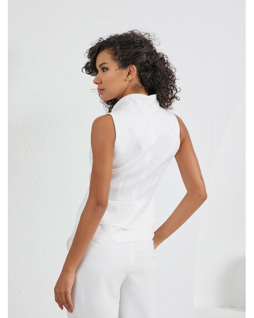 Lumina Eligma White Construct Vest Suit Ensemble