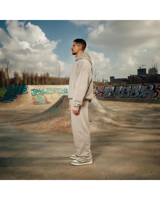 Storm Natural Neutrals Everyday Oversized Hoodie Stone for men