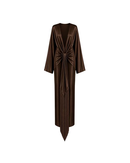 OSCARMORRIS Brown Astre Dress
