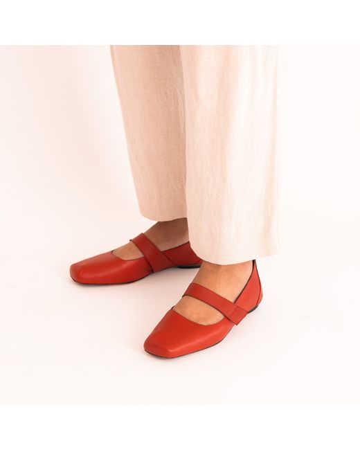 Mafalda Red Tami Mary Janes