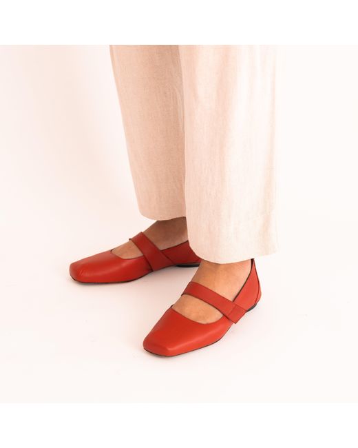 Mafalda Red Tami Mary Janes