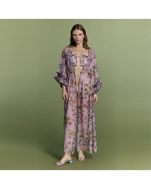 Nur Karaata Pink Mango Mojito Beach Dress