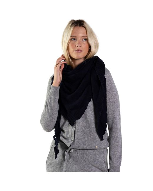tirillm Black Palma Triangle Cashmere Scarf