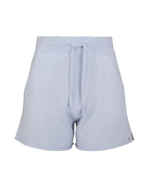 tirillm Blue Nina Knitted Lounge Shorts, Light