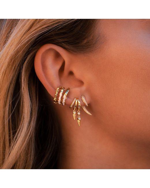 Aaria London White Kali Earrings