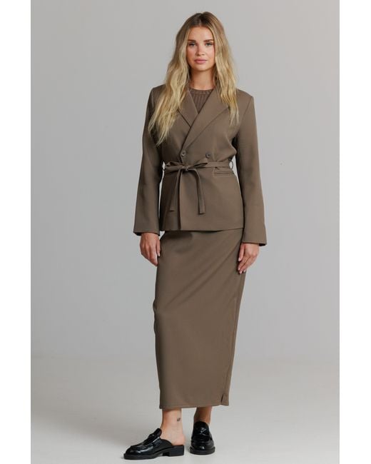 Lou&Up (Formerly Loup Clothing) Brown Neutrals Basic Blazer Mushroom