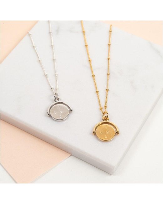 Auree Jewellery Metallic Verona Spinning I Love You Pendant