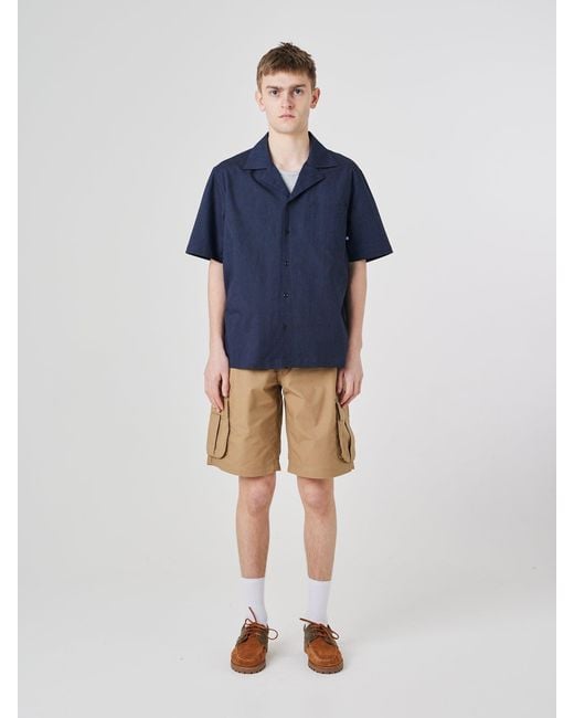Uskees Blue Cuban Shirt for men