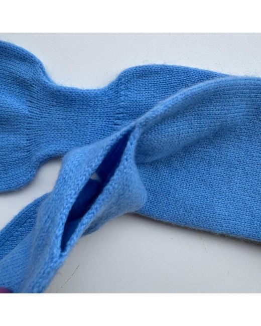 My Little Nature Blue Pure Cashmere Scarf