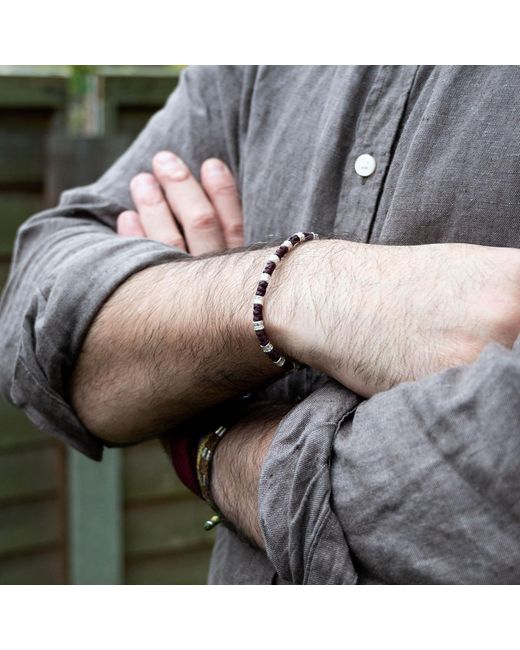 Harbour Uk Purple Big Yule Chunky Rope Bracelet for men