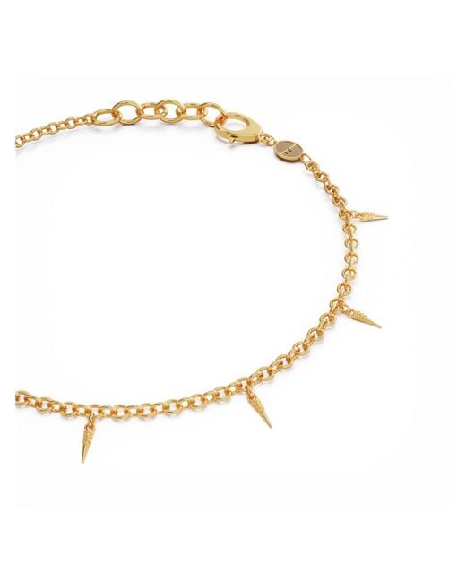 Linda Fiore Metallic Horn Bracelet Vermeil