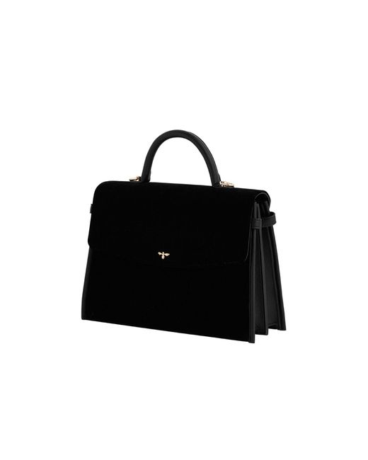 Fable England Black Structured Tote Medium