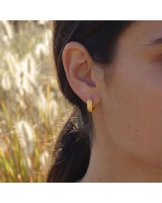 Martina Rozenberg Smira Jewelry Metallic Roca Earrings
