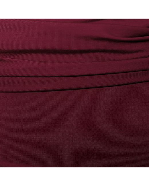 ALINA CERNĂTESCU Purple Asmira Midi Drapped Dark Versatile Lyocell Dress