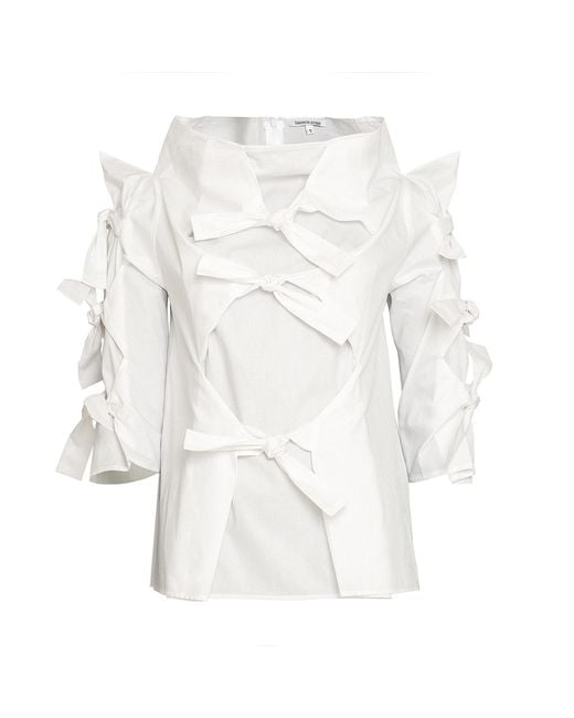 Bianca Popp White Many Ribbons Blouse
