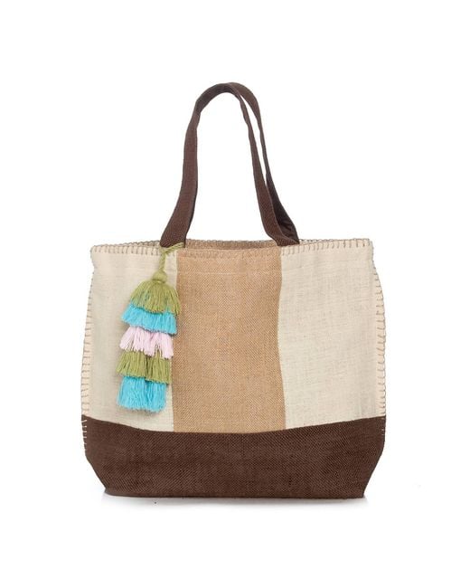 Sidney Byron Brown Natural Shade Beach Tote