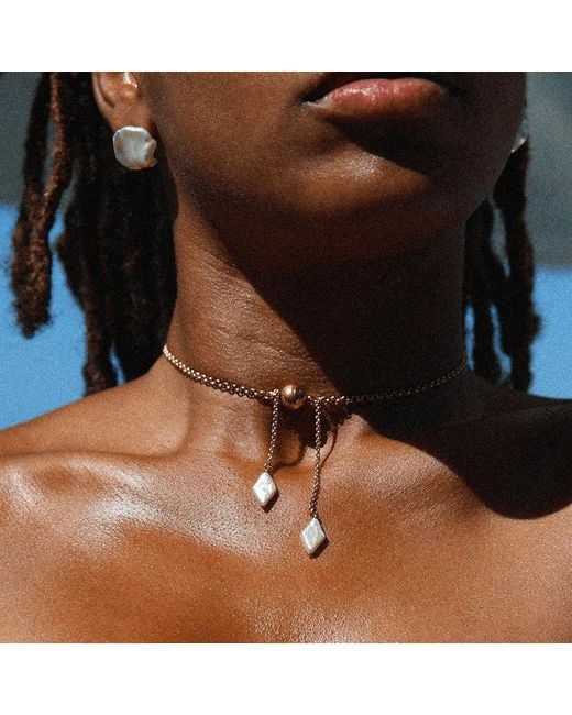Marquise Swim Metallic Necklace
