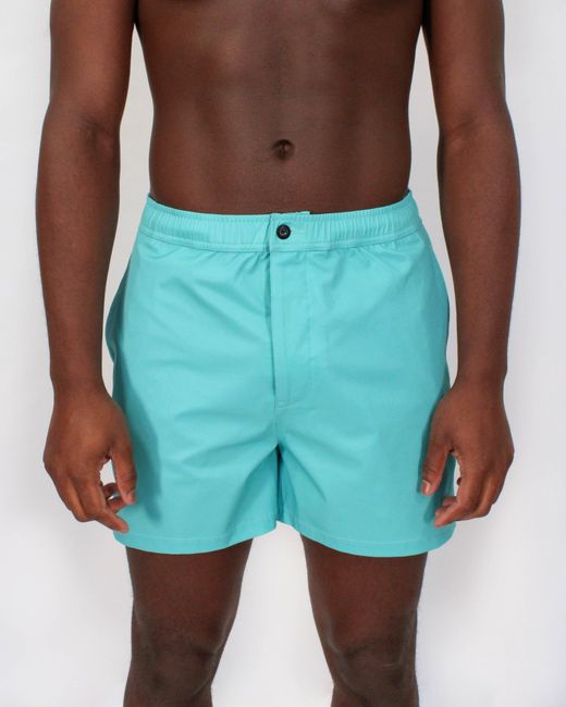 Lords of Harlech Blue Quack Swim Short for men