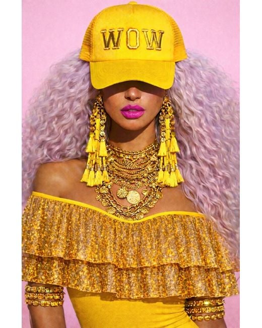 Julia Clancey Yellow Wow Dream Tasseltastic Dream Trucker Cap