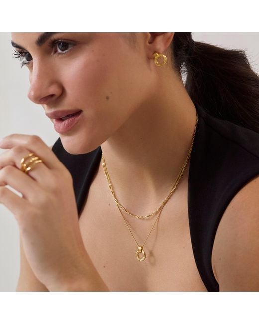 Muru Metallic Mini Karma Necklace