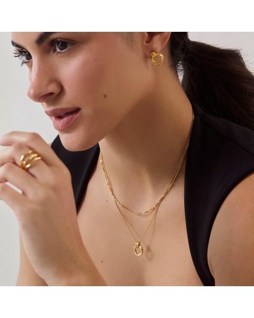 Muru Metallic Mini Karma Necklace