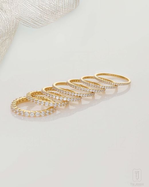 The Jewelz White Stellar Line Petite Eternity Ring