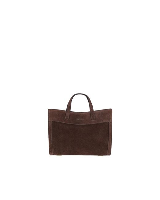 Saonara Brand Brown Mini Shopping Chocolat Suede