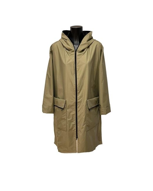 Maxjenny Green Neutrals Rain Jacket