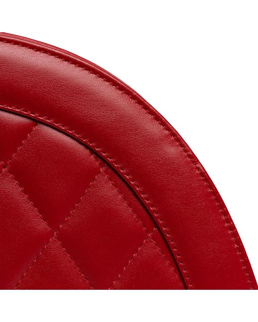Laura Olaru Red Fany Mini Quilted Leather Bag