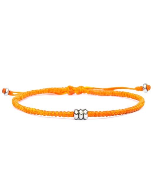 Harbour Uk Orange Iron Flow Steel Rope Bracelet for men