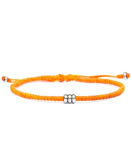 Harbour UK Bracelets Orange Minimalist Rope & Steel. Iron Flow Bracelet for men