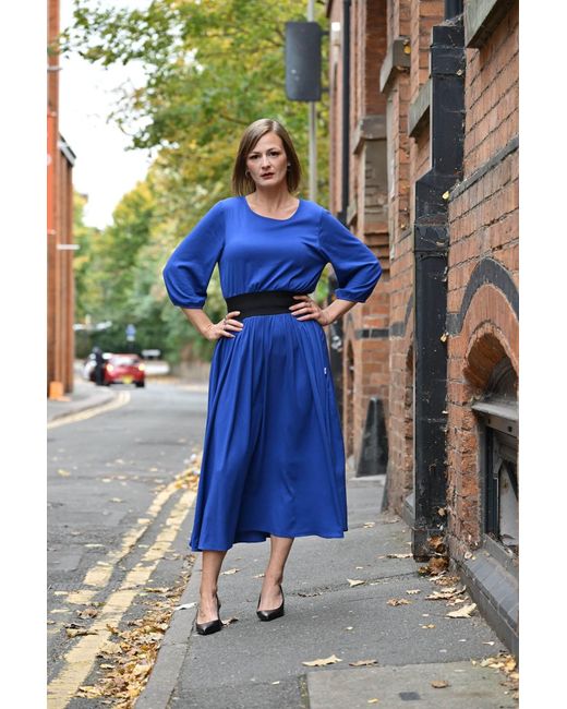 Frock Tales Blue Revival Midaxi Dress