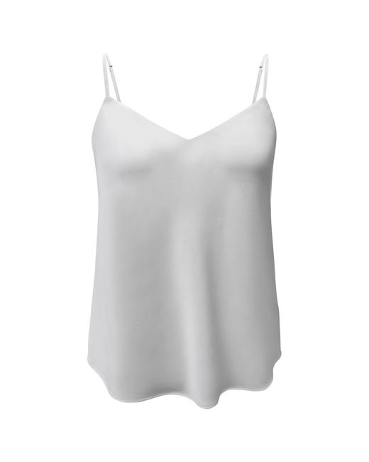 Riviera Soirée Gray Cheryl Satin Camisole